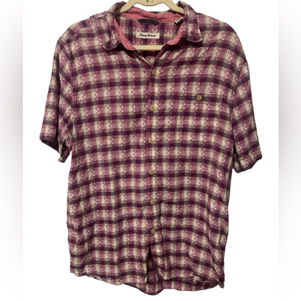 Men’s Purple/Pink Tommy Bahama Button Down Shirt